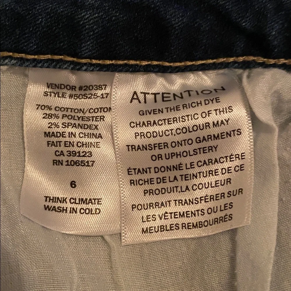 Northern Reflections Dark Indigo Cropped Cargo Jeans - Picture 10 of 10